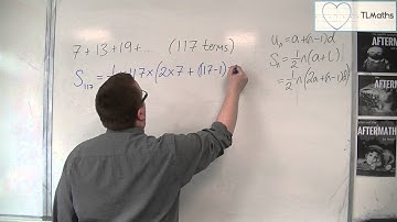 OCR MEI Core 2 5.15 Finding the Sum of an Arithmetic Series Example 2