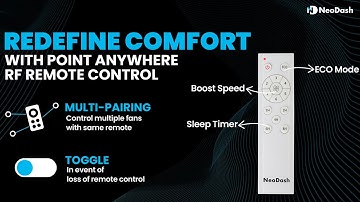 Sweet Home Smart Home! ️NeoDash EXA RF Remote - The Ultimate Control ✨ #remotecontrol #remote #fan