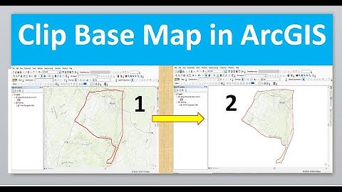 How to clip base map in ArcGIS