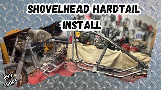 Installing a Shovelhead hardtail kit from Throttle addiction