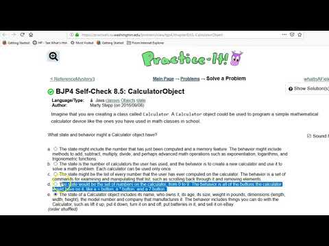 Building Java Programs Self-Check 8.5 CalculatorObject