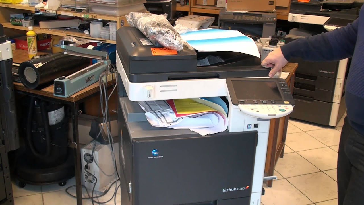 Bizhub C203 Konica Minolta Copy Machine Review Youtube