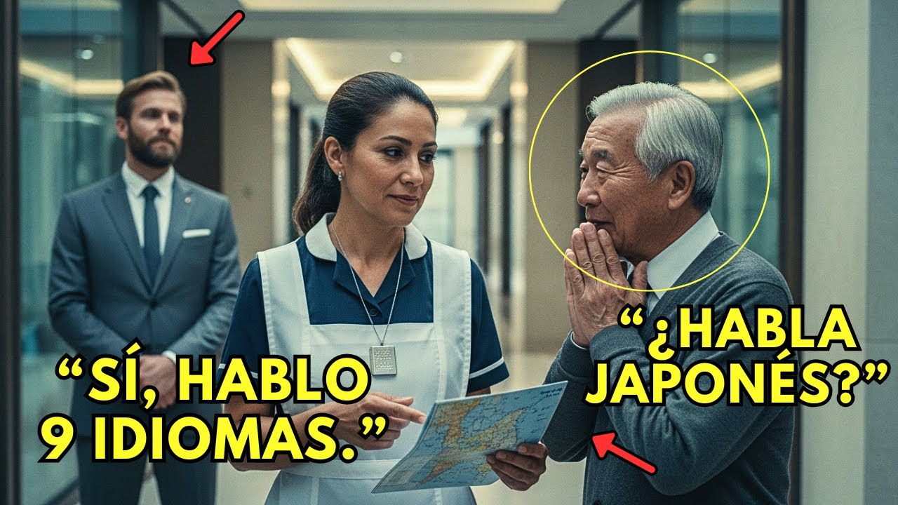 CEO Escuchó a La Encargada de Limpieza Hablar 9 idiomas… Y Cambió Toda la Oficina