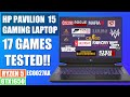 HP Pavilion 15 EC Ryzen 5 GTX1650 17 Games Tested !!