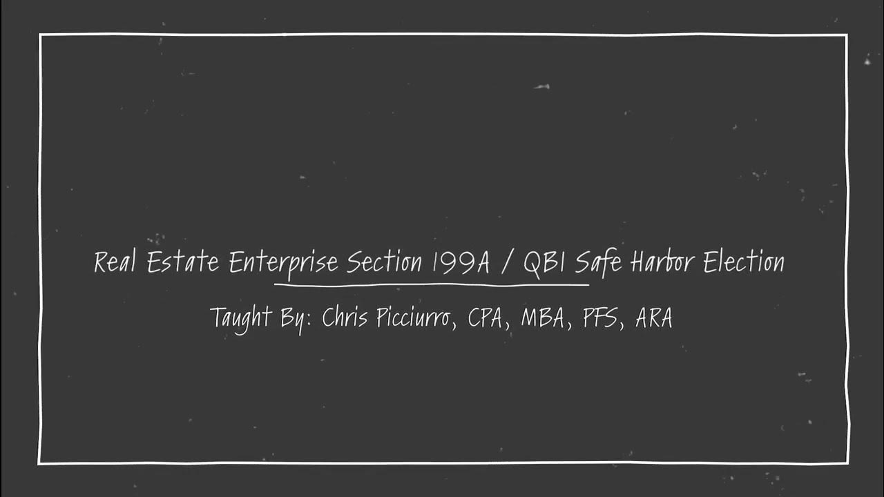 QBI Deduction A GameChanger for Real Estate Investors! YouTube