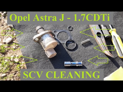 Opel Astra J - 1.7CDTi - SCV Cleaning - Suction Control Valve - Fuel Pump Regulator