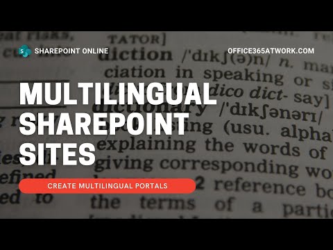 Creat Multilingual SharePoint Sites