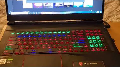 LED steelseries laptop keyboard not working- GE75