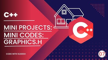 C++ Mini Project / Code No. 6 Drawing a House/Hut in Graphics Function in C++.
