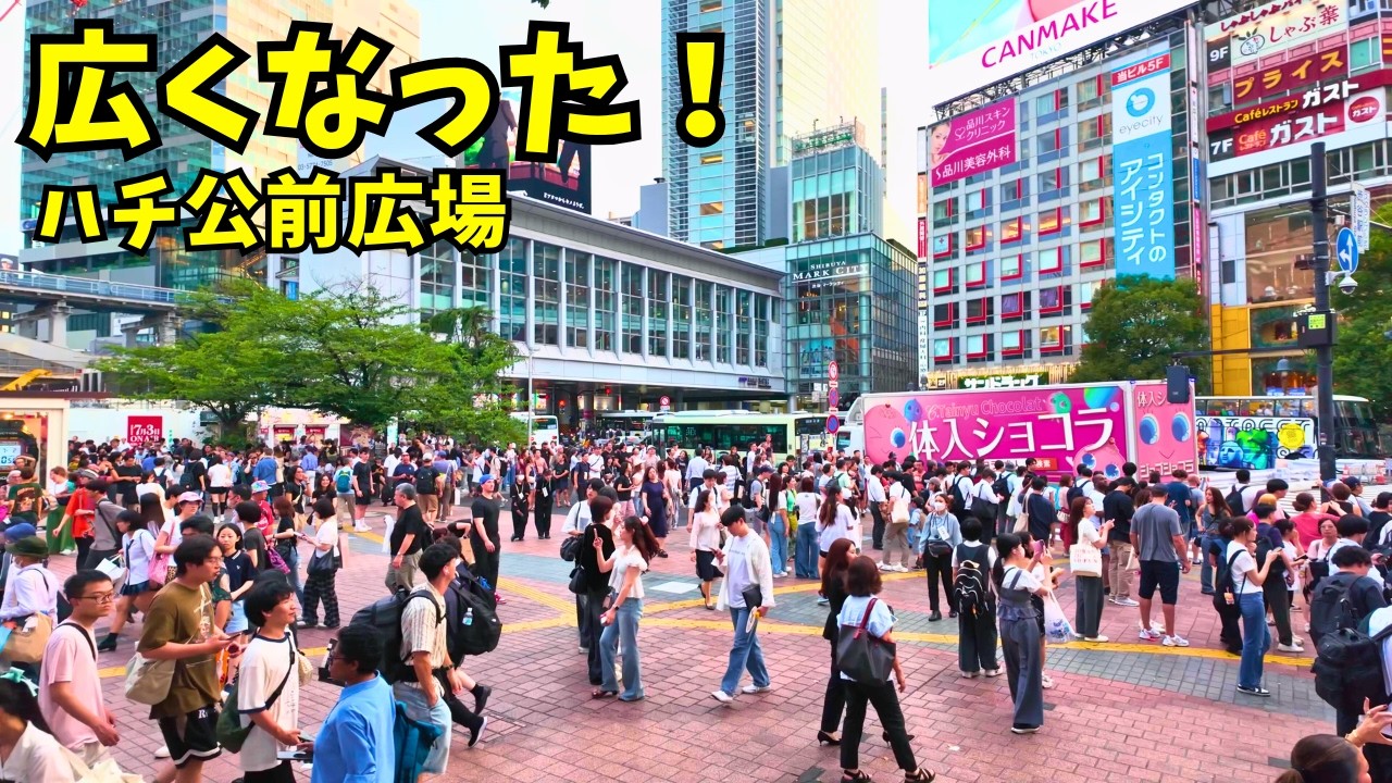 4K😆Hachiko Square Renewed!!🐶Sure, Hachi Also Wants More Friends