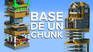 Construimos una Base de UN CHUNK en Minecraft