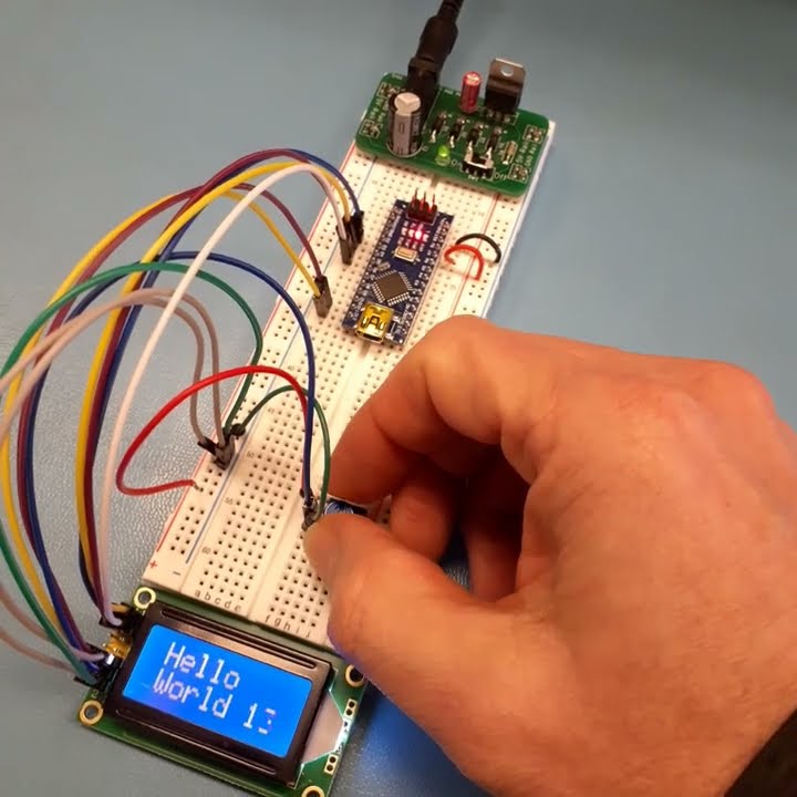 Arduino Nano LCD Hello World - YouTube