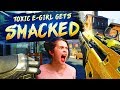 CRAP TALKING E-GIRL GETS SMACKED 4v8 (BO2 SnD)