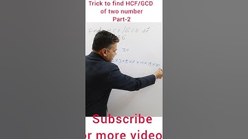 Tricks to find HCF/GCD of two numbers || part 2  |  #shorts 🔥 #spotlessmaths