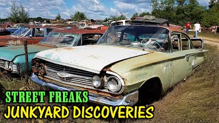 STREET FREAKS JUNKYARD DISCOVERIES - LOTS OF CLASSIC CARS