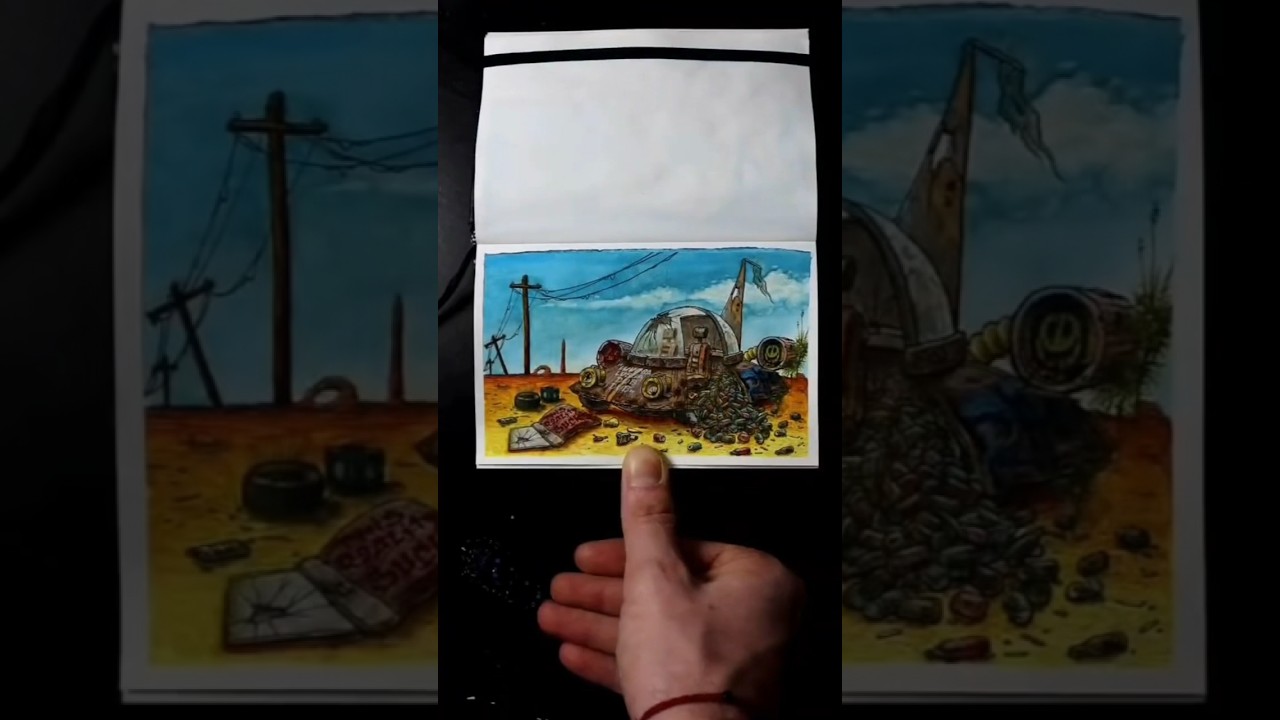 Drawing the Rick and Morty spaceship… ABANDONED! -