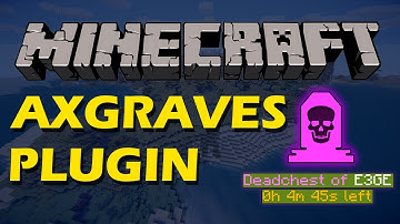 Lootable death chests in Minecraft with AxGraves Plugin