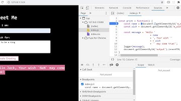 DevTools: How to fix the Greet Me app