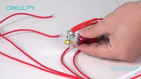 Service tutorial Ender 3 V2  the thermistor replacement