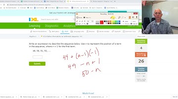 ixl alg2 CC.6 Write a formula for an arithmetic sequence v20.10a