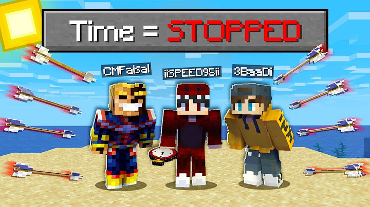 ماين كرافت لكن اقدر اتحكم بالوقت مع الشباب ! 😂🔥 | Control Time 😱