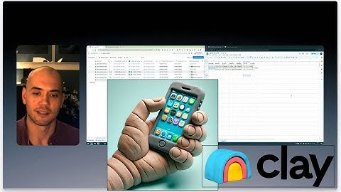 Conference prospecting on your phone with Linkedin, Clay.com, & G Sheets