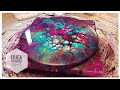 Glitzin Blooms! BLACK Cell Activator! Sunday Challenge with Mark Guildea Art / Acrylic Pouring
