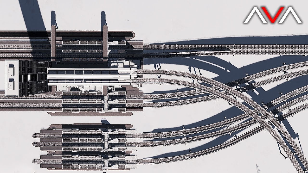 Гигантский транзитный узел - Cities: Skylines - AVALON [25]