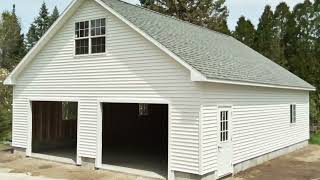Two Car Garages built in Maine by a Maine company for over 26 years