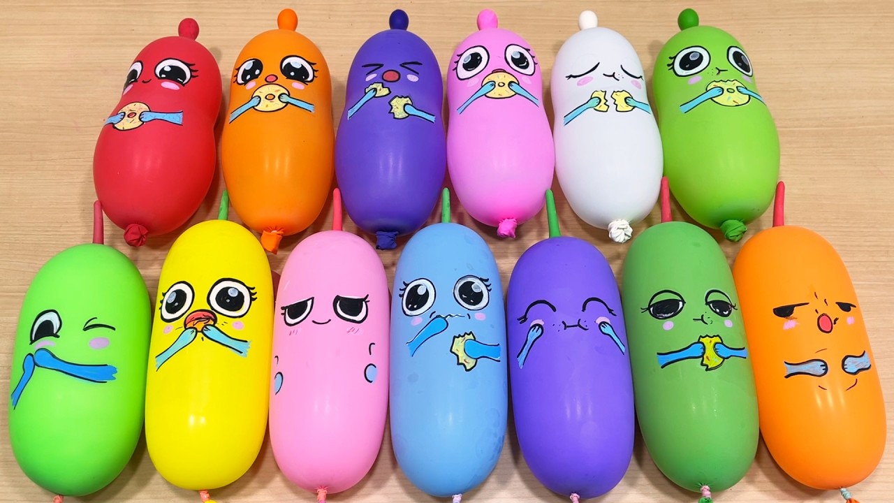 Glossy Slime Mixing LIVE With Balloons, Beads & Piping Swirls #190