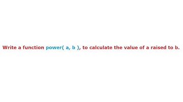 C Program To Calculate One Number Raised To Another using Function