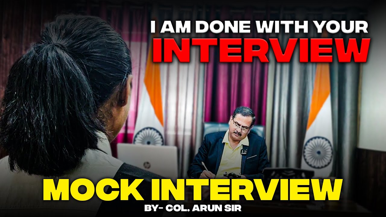 Mock Interview by Col. Arun | SSB Interview | SSBWINGS | NDA SSB | CDS SSB | AFCAT SSB |