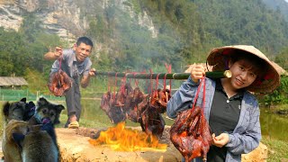 Part 2: countrystyle grilled duck, go to the market to sell | Daily Vlog