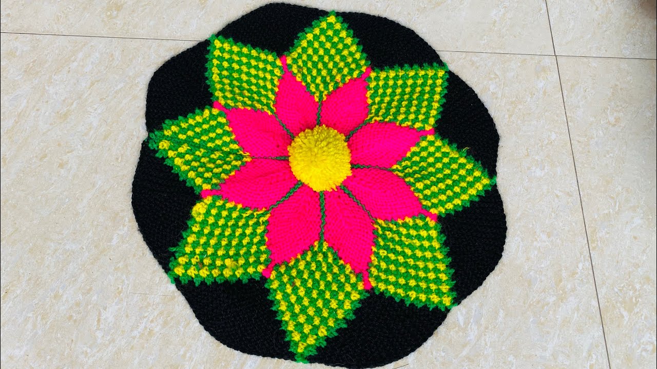 New design doormat tutorial in hindi step by step सुंदर डॉर्मैट बनाए
