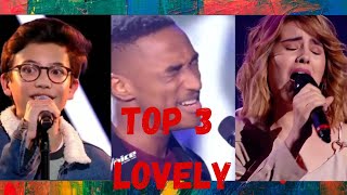 Video thumbnail of "Top 3 Lovely - Billie Eilish - The Voice - Blind Auditions"