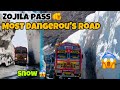 Zojila pass most dangerous road   snow  ladakh trip