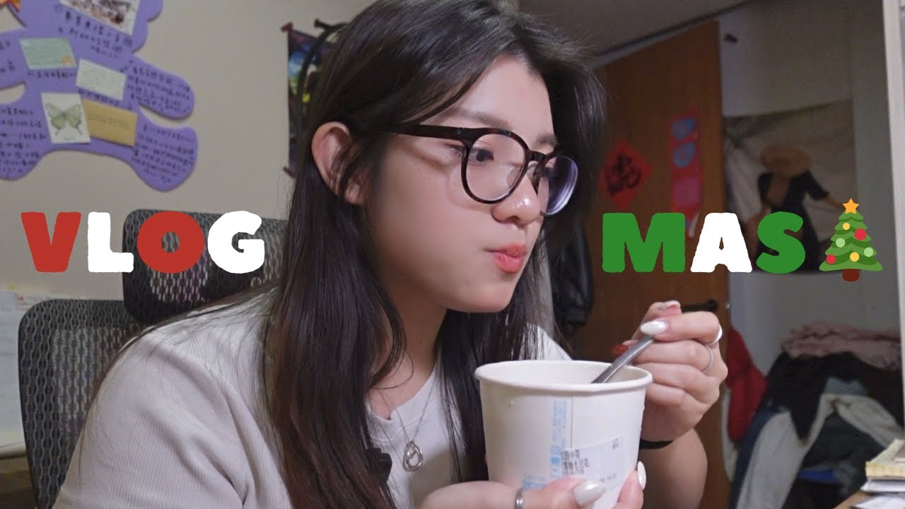 【𝙑𝙡𝙤𝙜𝙢𝙖𝙨】12月吃吃喝喝大學日常🎄/早八戰士出動🕗/人生不能沒有Ai🙂‍↔️ /終於吃到心心念念的豆花了🥜🥹/Cortis大中毒😻/每日運動打卡✅🚴🏻‍♀️