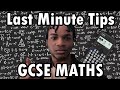 LAST MINUTE TIPS FOR GCSE Maths | From a Grade 9 Student