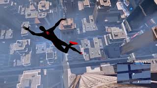 Spiderman Miles Morales Jumping From Highest Places in Spider Man Games