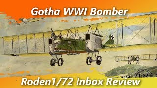 Gotha WWI Bomber Roden 1/72 Inbox Review