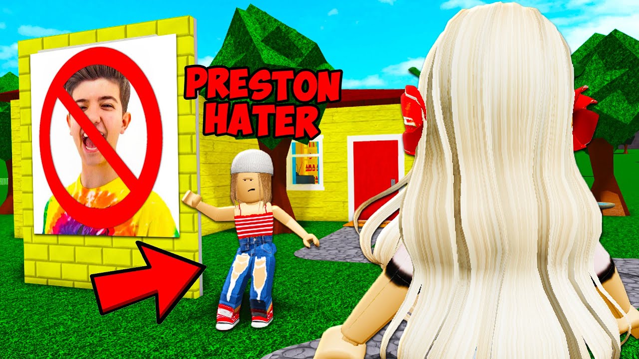 I Met A Prestonplayz Hater They Had A Shocking Secret Roblox Bloxburg Youtube - i caught a hater breaking into my house roblox minecraftvideos tv