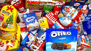 картинка: Конфеты и Сладости 🥳 Мега Шоппинг! Oreo, M&M’s, Milky Way, Kinder Egg, Nuts.Shopping a lot of candy