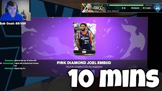 HOW TO GET FREE PINK DIAMOND MOMENTS JOEL EMBIID IN 10 MINUTES!! NBA 2K24 MYTEAM!!