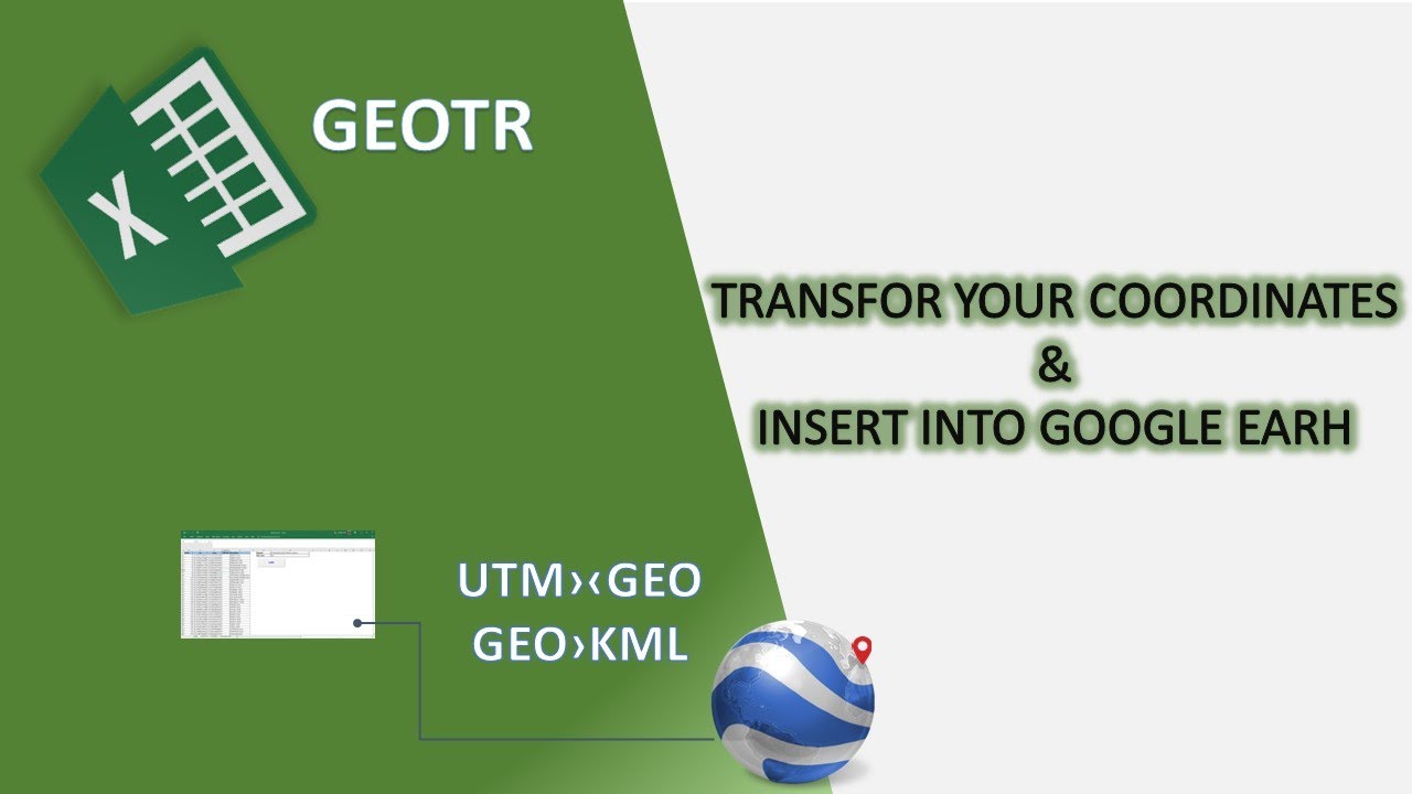 Excel ile UTM-Coğrafi Koordinat Dönüşümü ve Google Earth'e Aktarma.