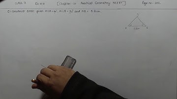 Class 7 -Question 1 Ex- 10.4-Practical Geometry- Chapter 10 Maths Class 7- NCERT