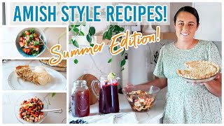 Amish/Mennonite Style Cooking | Summer Salads & Rhubarb Pie | Lynette Yoder