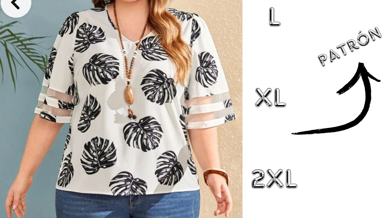 Encuentra aquí en este Canal la forma mas sencilla de Diseñar blusas holgadas para Señora