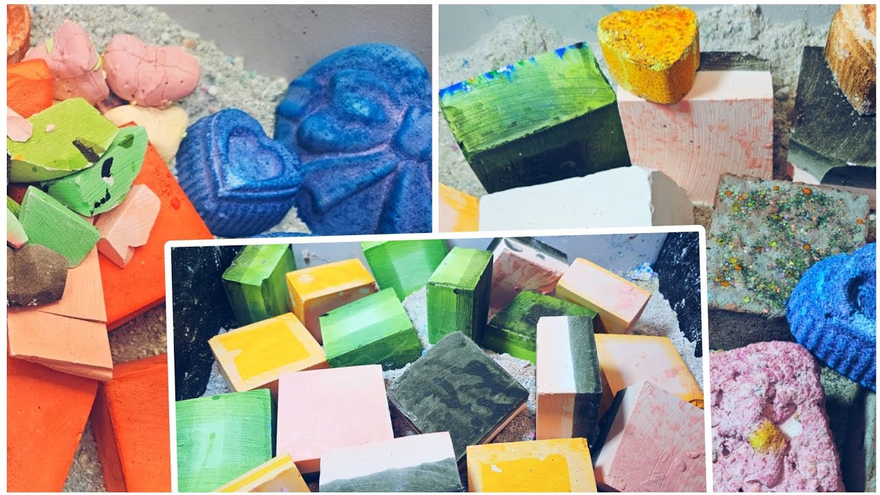 Snaps & Crush Edited Compilation Variety Chalk Textures Gymchalk Crushes ASMR Relaxing😌♥️💖 