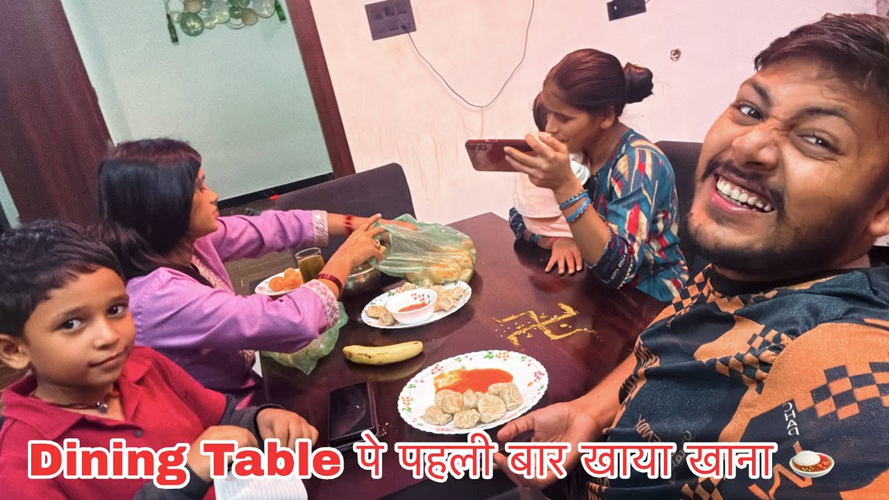 Dining Table पे खाया पहली बार खाना 🍛 😱 | Ankush Saxena | Swati Shrivastav 