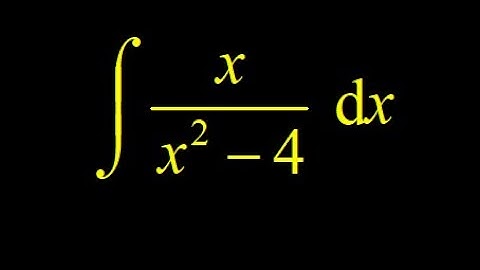 Integrate x/(x^2-4) using the chain rule backwards vs. explicit u-substitution.